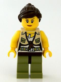 LEGO Minifigure-Hero - Female-Dino-DINO007-Creative Brick Builders
